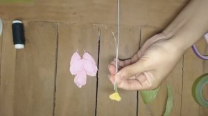 How to Make Simple Paper flowers - Flower Making of Crepe Paper - Paper Flower Tutorial