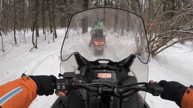 Покатушки на снегоходах. В первый раз! смотреть онлайн