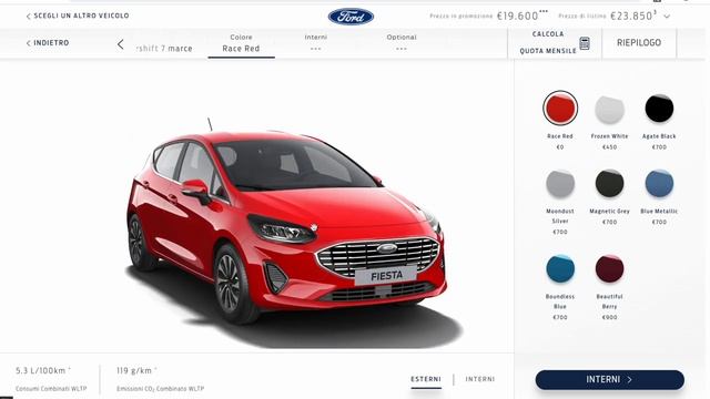 Ford Fiesta 2022 | Come configurarla ibrida ed automatica