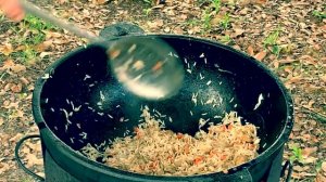 Жареный Рис По-Китайски, Рис С Креветками, Как Приготовить Рис По-Китайски,Жареный рис в Казане!!!