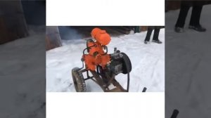 Самодельный компрессор с бензиновым двигателем