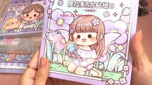 Stickers journaling 🎁unboxing cute kawaii sticker🌈 Immersive ASMR bullet journal | Ep.17