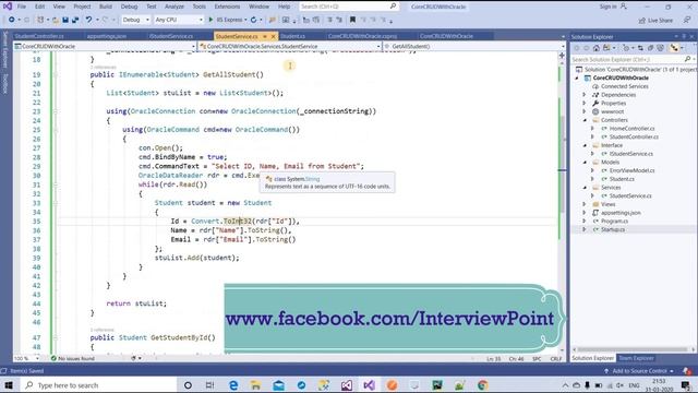 ASP.Net Core 3.1 CRUD Operations with Oracle DB | CRUD Operations in ASP.Net Core with Oracle Part-