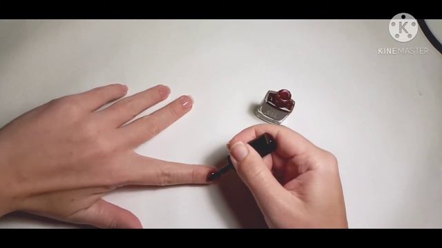 МАНИКЮР ДОМА ПРОСТЫМ ЛАКОМ