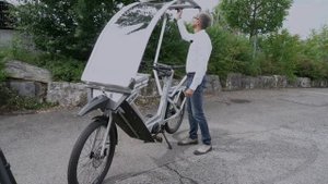 Электровелосипед AllWeatherBike, AWB, со специально разработанной съемной защитой от непогоды