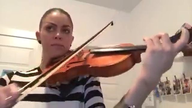 Bach Minuet (Book 3) Violin + ornaments смотреть онлайн