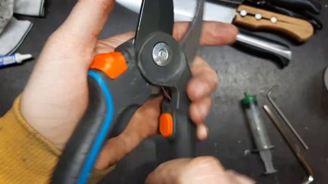 Секатор Gardena после заточки. Часть 2. смотреть онлайн