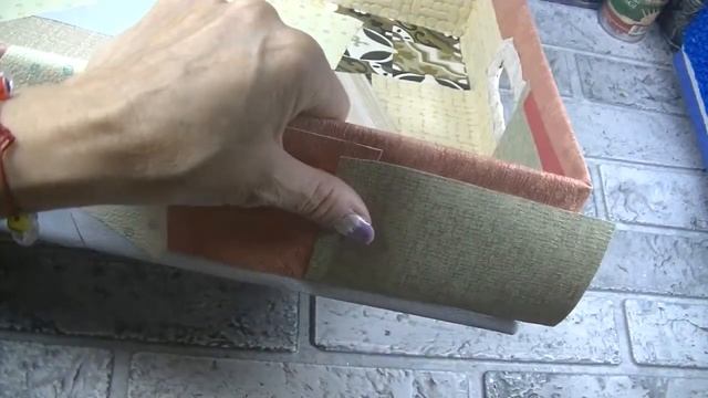 Декор коробки мелкими кусочками обоев смотреть онлайн