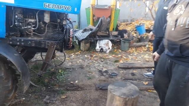 Трактор МТЗ Беларус 920 СКАТЫВАЕМ РЕМОНТ ТРАКТОРА  Часть 2 Промижутка муфта #vseklevo #синийтрактор