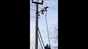 Электрическая дуга Дуговой разряд на разъединителе #1 Мощный дуговой разряд при отключении ПРВТ-10к