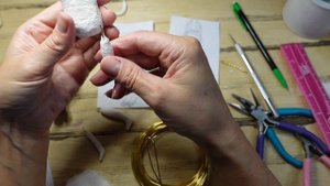 МК ватная игрушка "Зайка+зайка" (Часть 2A). DIY spun cotton toy "Bunny+bunny" (Part 2A)