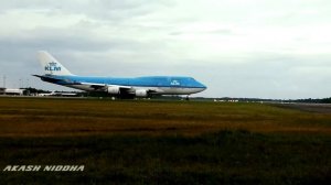 KLM Boeing 747 (PH-BFL) Takeoff | Johan Adolf Pengel Airport RWY 11