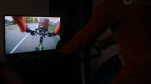 Тренировка на велотренажёре