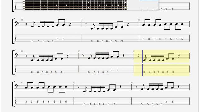 Blaze   Born as a Stranger BASS GUITAR TABLATURE