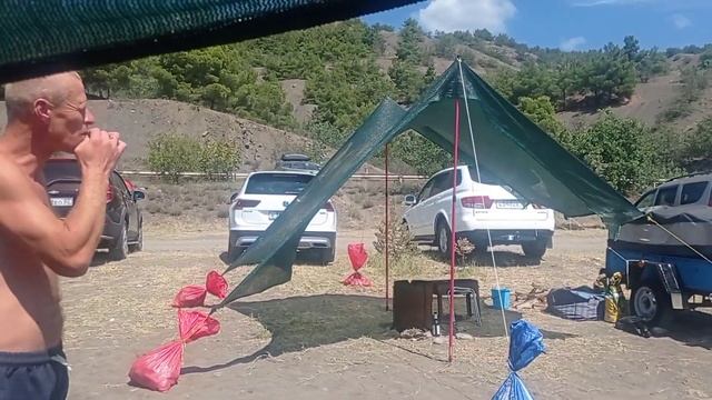 Обзор палаточного лагеря крымских дикарей! Крым Морское кемпинг Чобан Кале