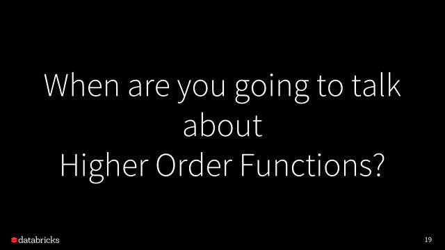 An Introduction to Higher Order Functions in Spark SQL with Herman van Hovell (Databricks) смотреть онлайн