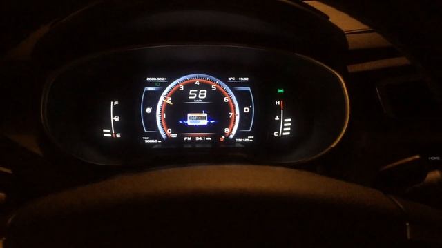 Geely Atlas 2,4 движение в городе, режим Sport смотреть онлайн