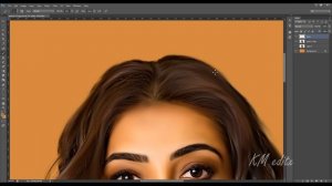 Oil Painting Effect | Smudge Painting | Photoshop Tutorial : #kajalagarwal