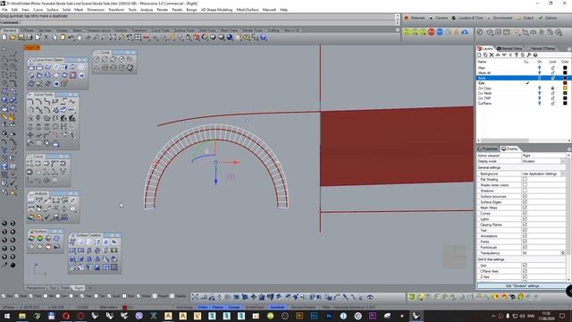 Rhinoceros. Modeling. Side of the Car (Моделирование. Боковая сторона автомобиля)(RUS) смотреть онлайн