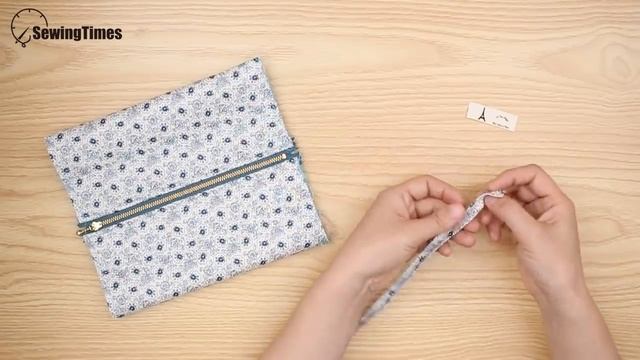 DIY CUBE POUCH BAG | Super Easy Purse Bag Tutorial | Sewing Gift Ideas [sewingtimes]