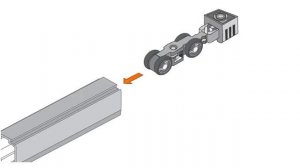 Монтаж фурнитуры для раздвижных дверей Ducasse