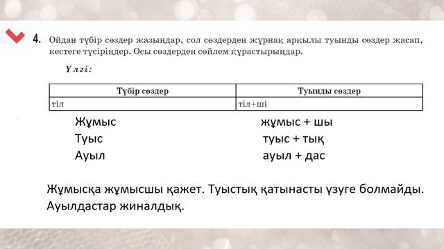 Қазақ тілі 5 сынып 34 Сабақ Уақыттың қадірі 1, 2, 3, 4, 5, 6, 7 тапсырмалар 5 бөлім
