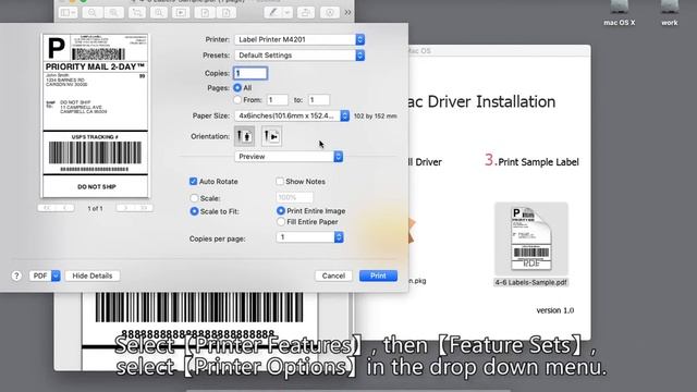 Soonmark Thermal Label Printer M4201 Driver Installation and Print on Mac OS смотреть онлайн