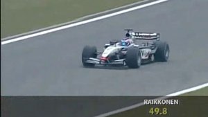 Kimi Raikkonen takes pole at the Nurburgring (2003)