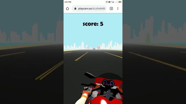 Playcanvas game: 3d Highway Racer