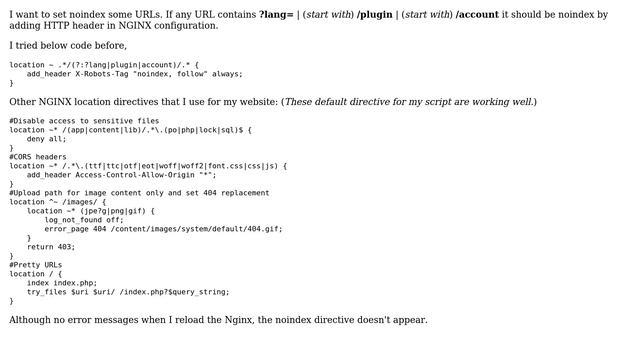 Setting noindex some pages on NGINX смотреть онлайн
