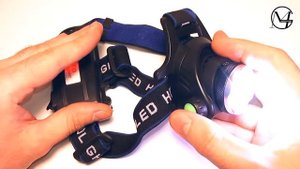 Мощный налобный фонарь с аккумуляторами фромфактора 18650. Подробный видеообзор.