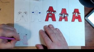 Drawing Alphabet Lore, but it was defeated A How to draw Alphabet Lore MEMES ASMR  5