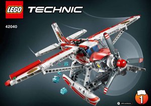 Lego Technic 42040 Fire Plane animation/ speed build