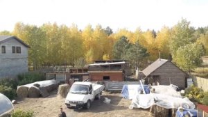 Осень 2021.Обзор  сарая из бруса 10×15.Строим #сарай своими руками.Дорогой строй материал!