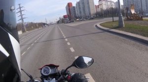 Выезд в город на мотоцикле Sym Wolf T2. Первые 100 км\ч