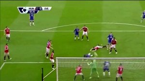 Лучшие моменты футбольного матча Манчестер Юнайтед - Эвертон (1-0)