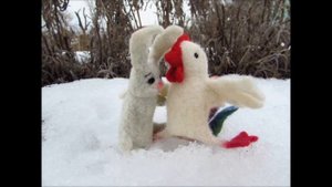 Сказка Лиса, заяц и петух.