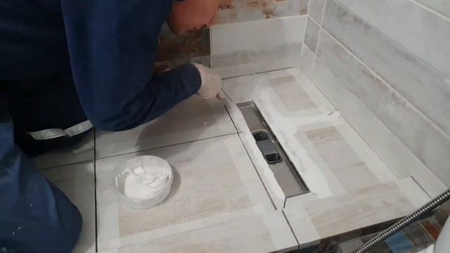 Затирка душевого мини поддона эпоксидкой. смотреть онлайн