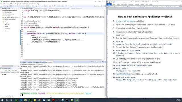 How to Push Your Spring Project to GitHub смотреть онлайн