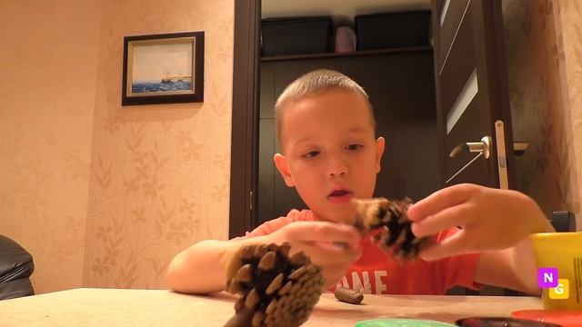 Осенние поделки с детьми. Лес в коробке. ИДЕИ от Nataly Gorbatova смотреть онлайн