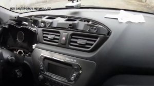 Снятие козырька панели приборов Kia Rio 2012