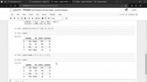 8 Dictionary to the dataframe, pandas, zipping lists, headers, head, tail