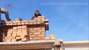 МОНТАЖ КИРПИЧНОГО ДЫМОХОДА