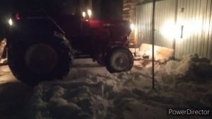 Т25. Испытания широких колес. Чистка снега.