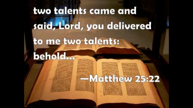 The Parable of the Talents (Matthew 25 14 30) - as sung by Jack Marti смотреть онлайн