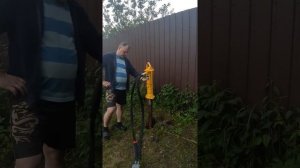 Забивание столбов под фундамент, заборы, навесы