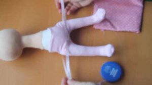 Кукла в стиле Татьяны Коннэ 2.  Колготки и платье.