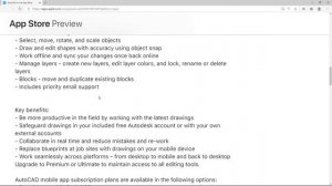 AutoCAD for iPhone & iPad