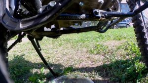 Первая замена масла на ADVENTURE 250.