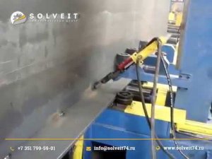 Стан для сборки двутавровой балки "на прихватках"